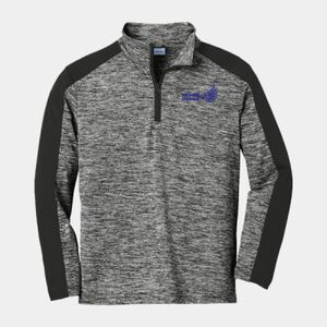 Youth PosiCharge ® Electric Heather Colorblock 1/4 Zip Pullover Thumbnail
