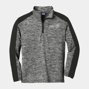 Youth PosiCharge ® Electric Heather Colorblock 1/4 Zip Pullover Thumbnail