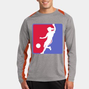 Long Sleeve Heather Colorblock Contender ™ Tee Thumbnail